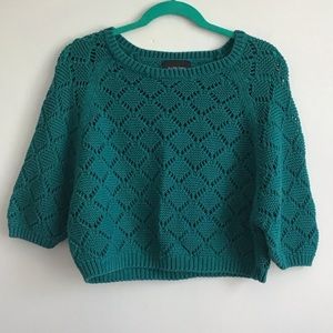 Anthro Crop Sweater